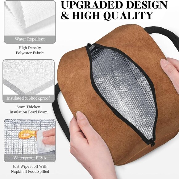 Sea Turtle Insulated Lunch Bag Reusable Cooler Tote Food Snack Container - Picture 5 of 7